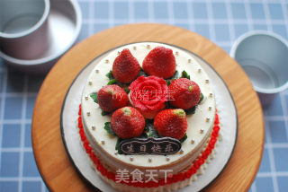 6 Inch Strawberry Naked Cake recipe