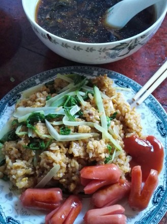 Fried Rice + Soup, A Simple Meal recipe