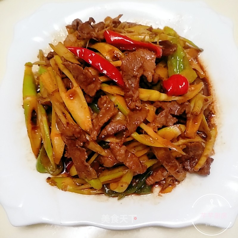 Stir-fried Beef with Bamboo Shoots recipe