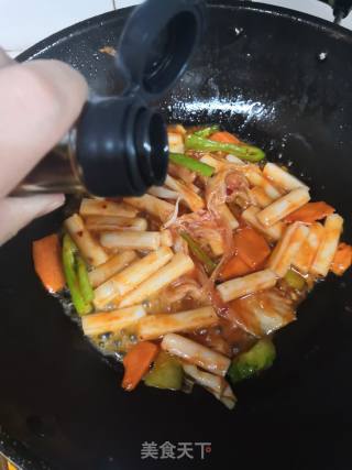 Kimchi Fried Rice Cake recipe