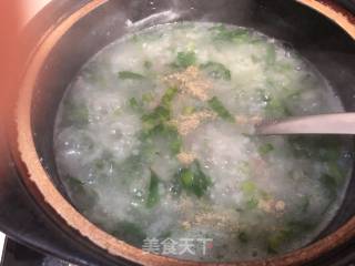 Spinach Beef Congee recipe