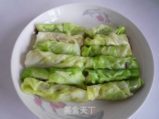 Steamed Cabbage Roulade recipe