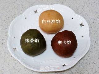 Preheating Mid-autumn Festival~~【three-color Filling Cantonese-style Mooncakes】 recipe