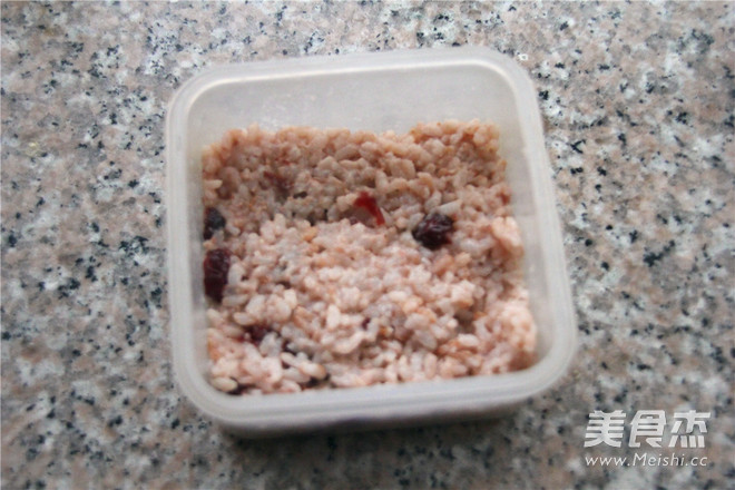 Cranberry Red Rice Ball recipe