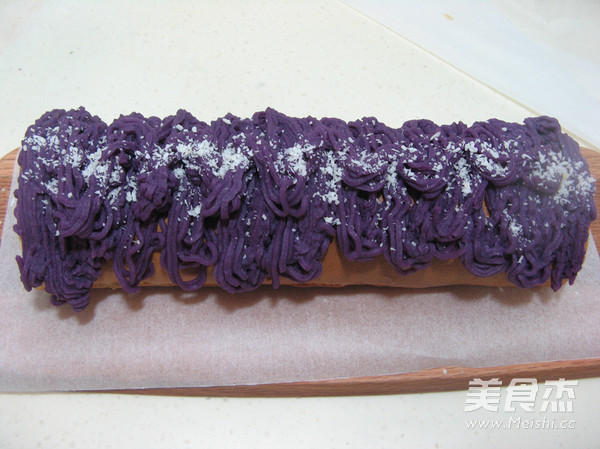 Purple Sweet Potato Chiffon Cake Roll recipe