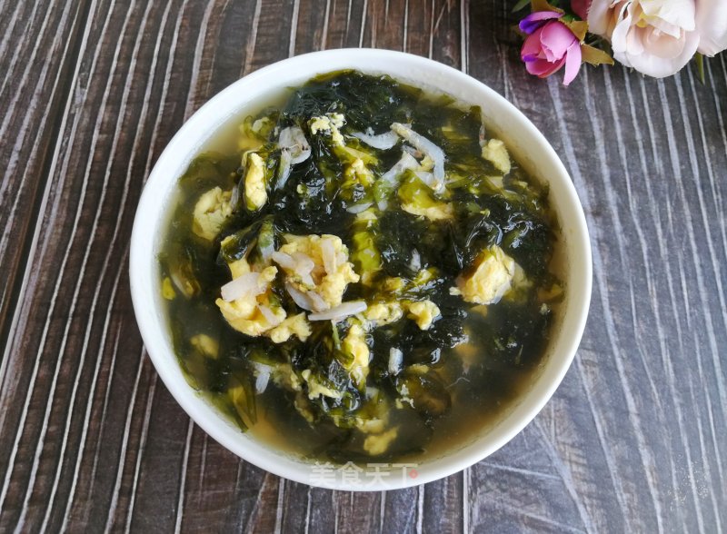 Shrimp Seaweed Egg Drop Soup recipe