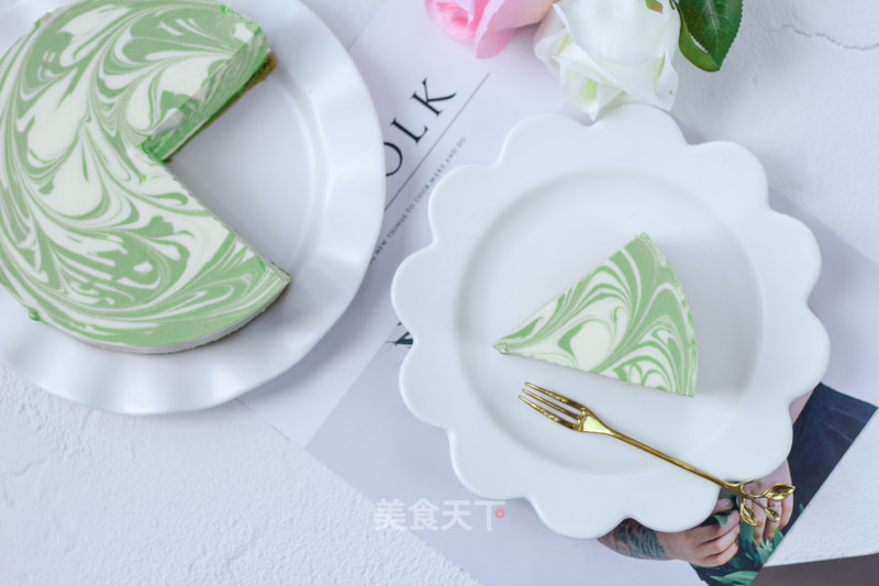 Matcha Marble Cheesecake recipe