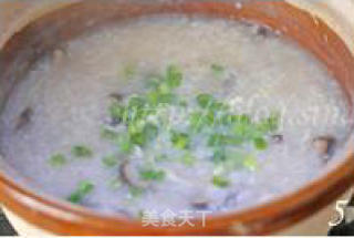 Mushroom Chicken Congee recipe