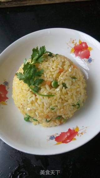 Fried Rice with Gold and Silver recipe