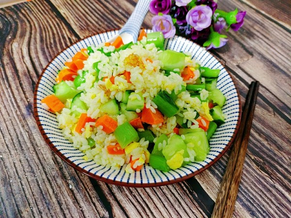 Rainbow Fried Rice recipe