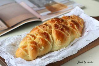 Almond Braided Bread (soup Type, Once Fermented) recipe