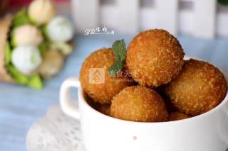 Bean Paste Sweet Potato Balls recipe