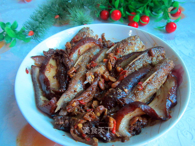 Steamed-cured Fish with Meat recipe