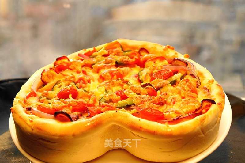 #四session Baking Contest and is Love to Eat Festival#five-flower Bacon Pizza recipe