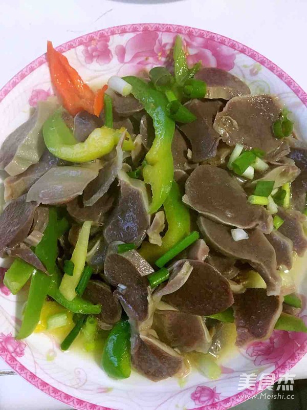 Stir-fried Duck Gizzards with Bell Pepper recipe