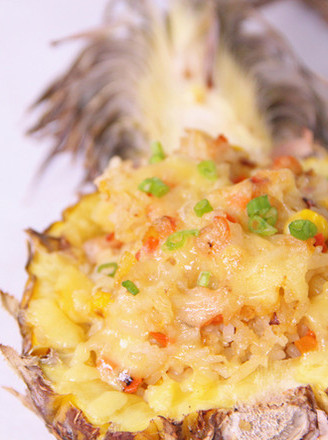 Baked Rice with Cheese and Pineapple recipe