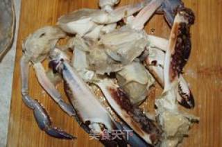 Fried Crab with Ginger and Spring Onion recipe