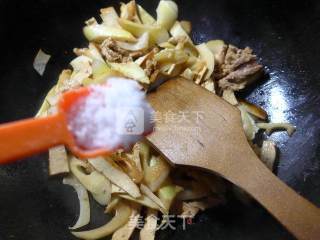 Stir-fried Leishan with Shredded Pork recipe