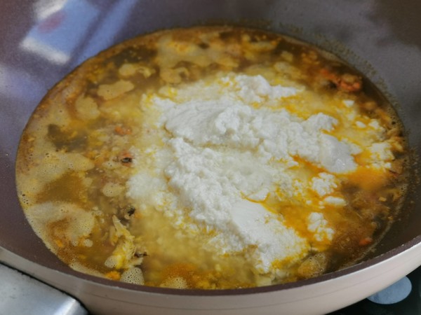 Crab Noodles and Tofu Soup recipe