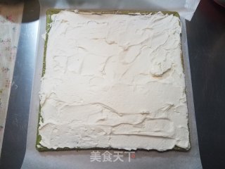 Matcha Honey Bean Cake Roll recipe