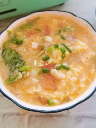 Tomato and Egg Noodle Soup recipe