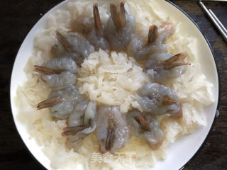 Steamed Shrimp with Garlic and Tremella recipe