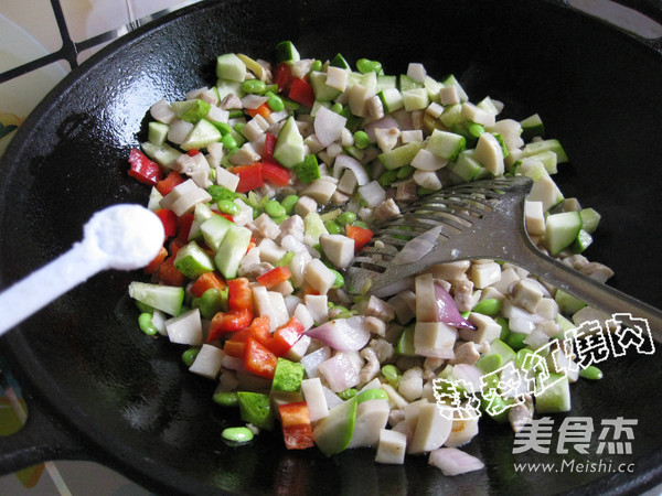 Fried Corn Noodles recipe