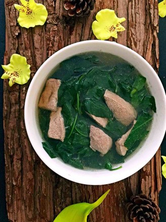 Wolfberry Leaf Pork Liver Soup recipe