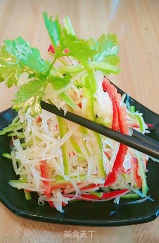 Sweet and Sour Potato Shreds with Cold Dressing recipe