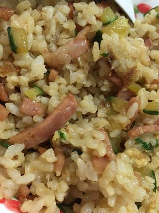 Fried Rice with Bacon and Egg