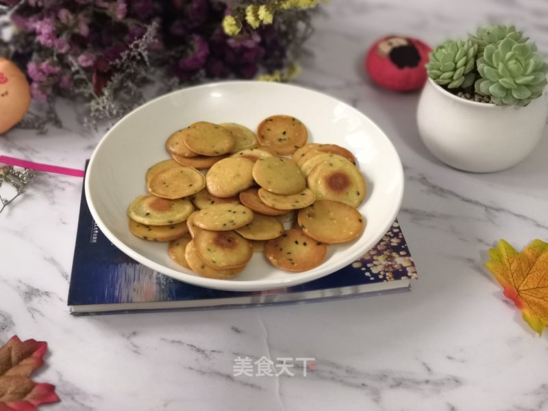 One of The Afternoon Tea Snacks, Egg Black Sesame Biscuits recipe