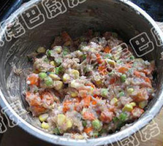 Children's Favorite --- Steamed Seasonal Vegetables with Minced Fish Glue recipe