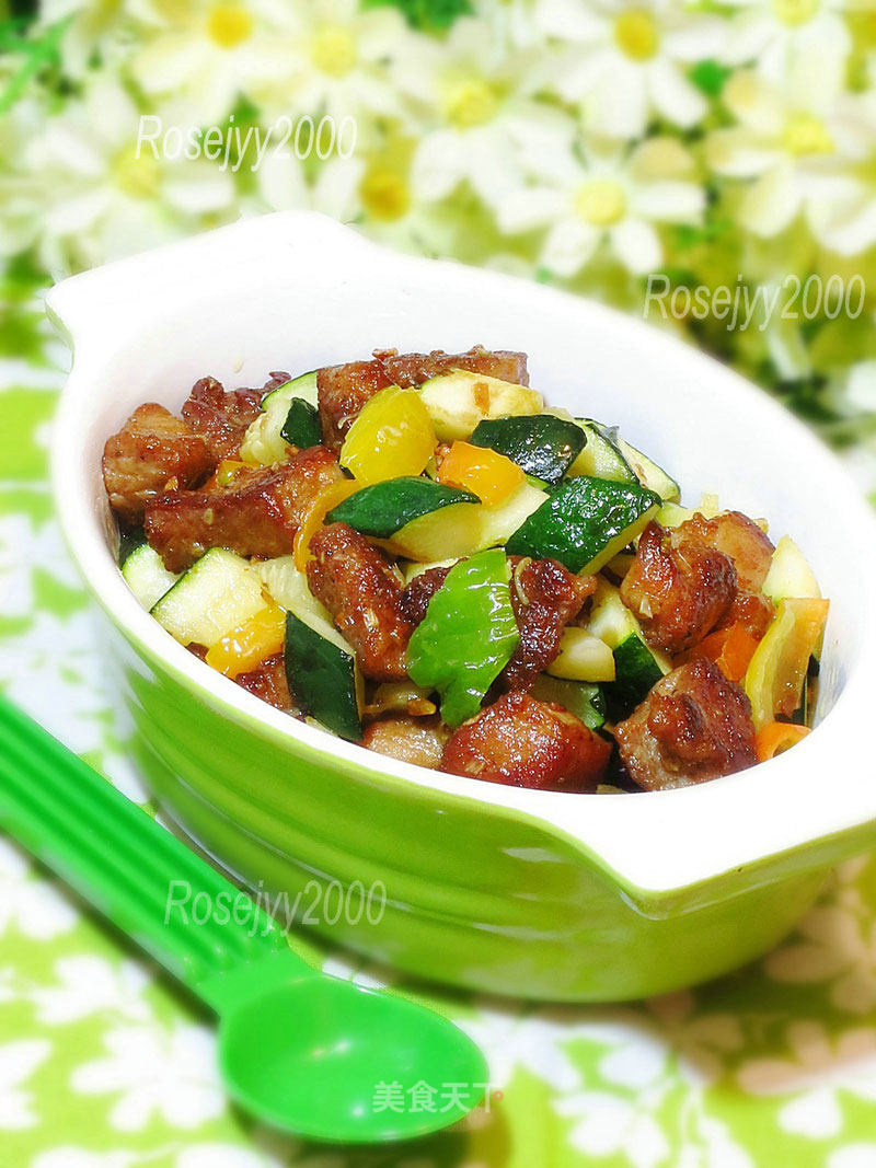 Stir-fried Pork with Melon recipe