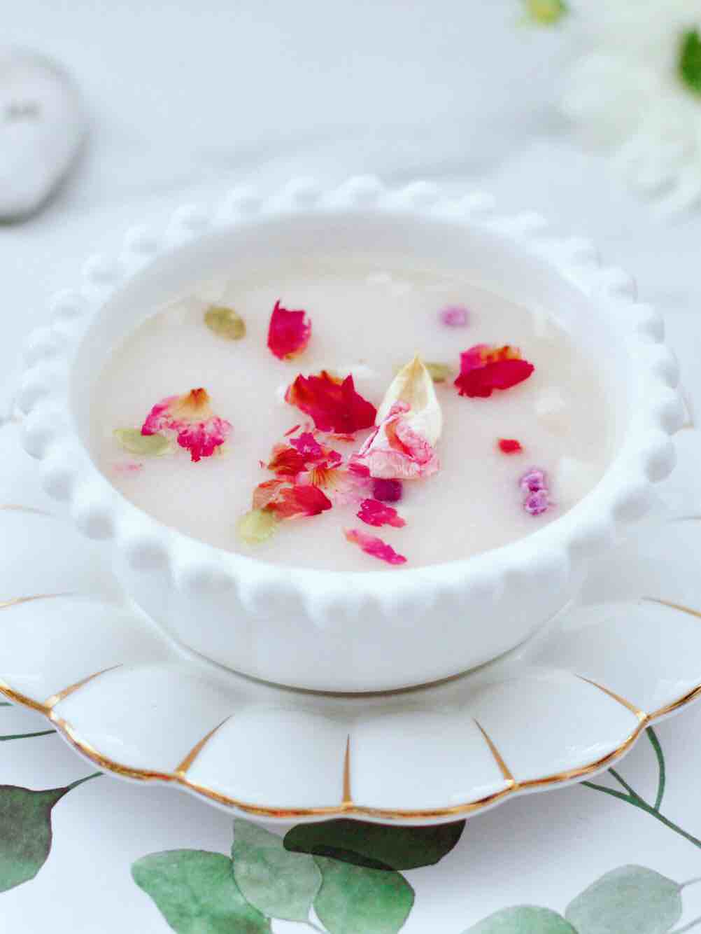 Rose Flower Fruit Oatmeal Rice Cereal recipe