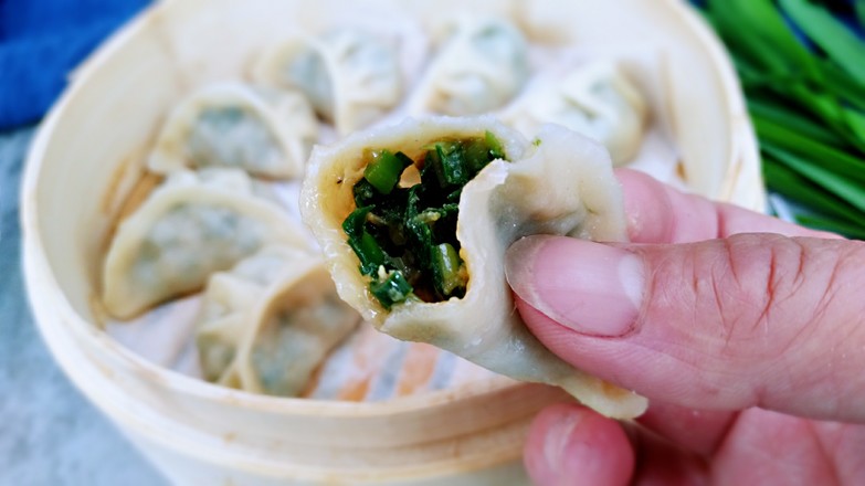 Steamed Dumplings with Leek recipe