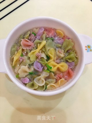 Butterfly Vegetable Noodle Soup recipe