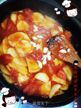Xiancaoge Private Kitchen (pregnancy Mommy)-soft Waxy Sweet and Sour (tomato Stuffy Potatoes) recipe