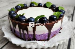 #aca烤明星大赛#blueberry Yogurt Mousse recipe