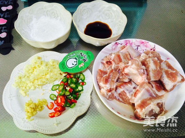 Spicy Garlic Steamed Pork Ribs recipe