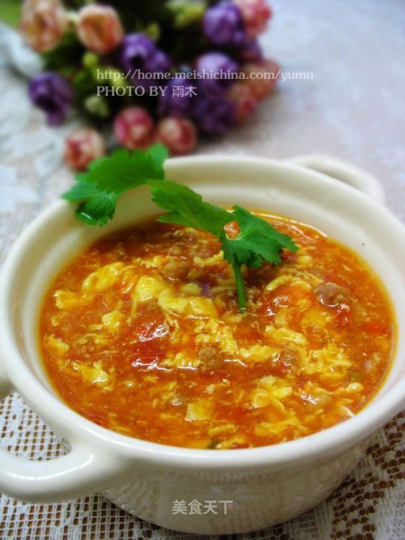 Fragrant Persimmon and Egg Soup recipe