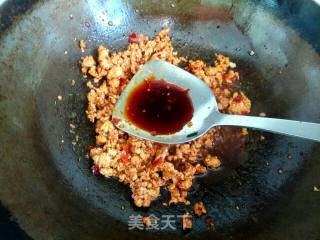 Steamed Eggplant with Minced Meat Sauce recipe