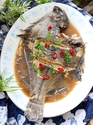 Braised Partial Fish in Brown Sauce recipe