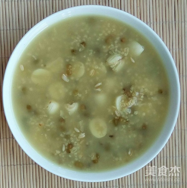 Lotus Seed Mung Bean Mixed Grain Congee recipe