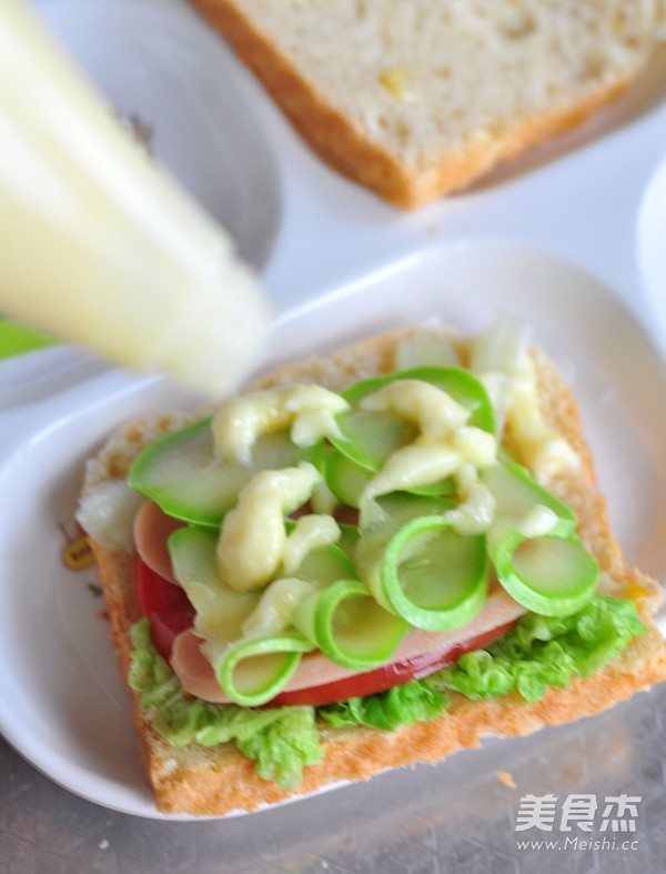 Corn and Vegetable Sandwich recipe