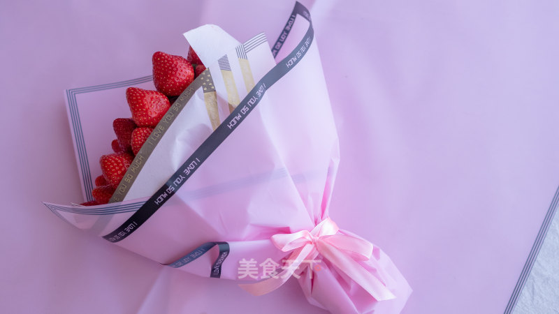 Valentine's Day Strawberry Bouquet [first Taste Diary] recipe