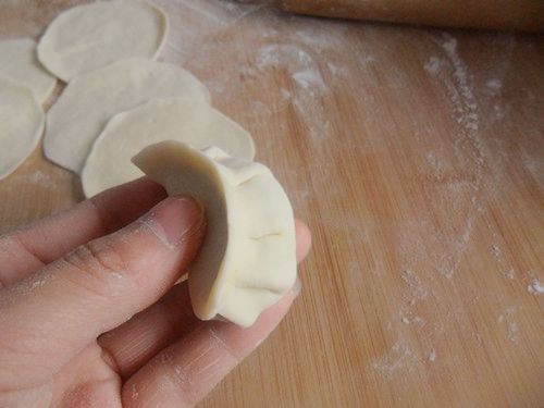 Leek, Tofu and Egg Dumplings recipe