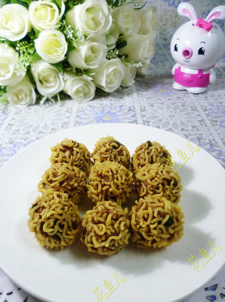 Instant Noodle Meatballs recipe