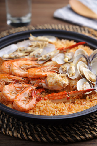 When Seafood and Rice Collide-paella