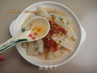 Steamed Yam with Chopped Pepper recipe
