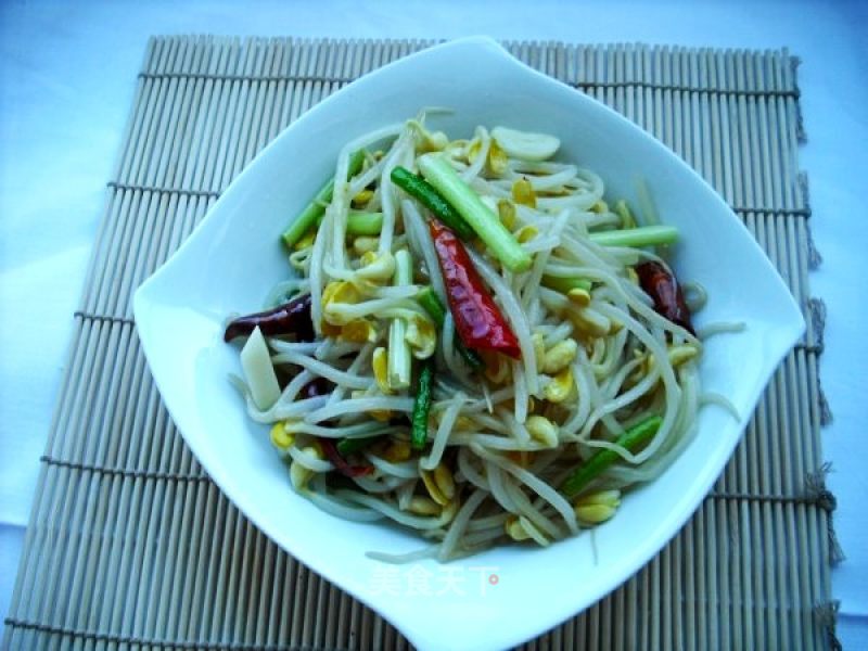 Vegetarian Stir-fried Soybean Sprouts recipe